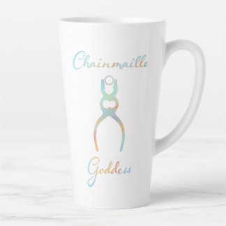 Tasse Latte Déesse colorée de Chainmaille