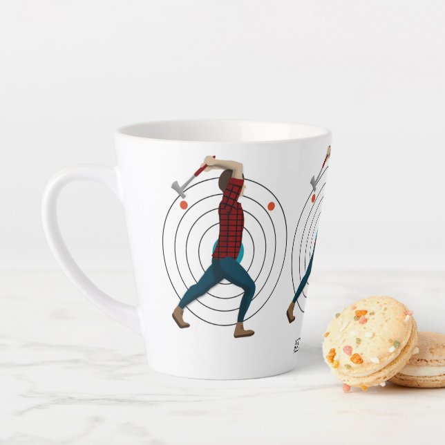 Tasse Latte Défilement Ax (En situation)