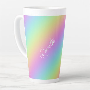Tasse Latte Dégradé arc-en-ciel