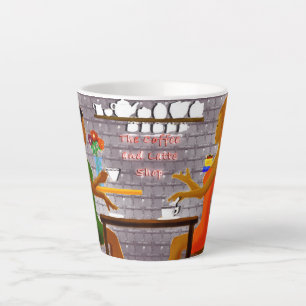 Tasse Latte Délicieux Café Avec Une Coupe D'Amitié