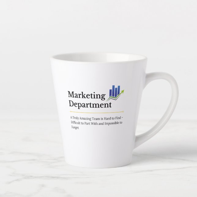 Tasse Latte Département Marketing (Droite)