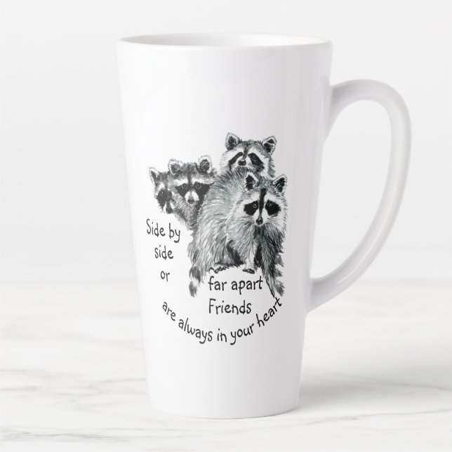 Tasse Latte Des amis inspirants toujours dans votre coeur Cita (Droite)