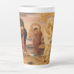 Tasse Latte Des Filles Grecques Ramassent Des Galets Par Lord