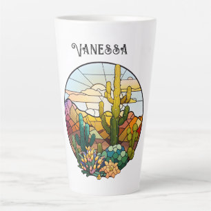 Tasse Latte Désert de verre tendu Personnalisé