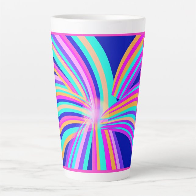 Tasse Latte Design d'art Motif unique (Devant)