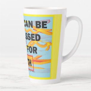 Tasse Latte Design d'art pour les messages pour ceux qui aimen