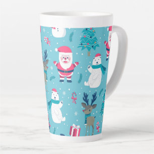 Tasse Latte Design de Noël