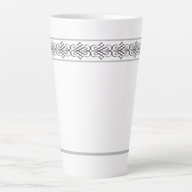 Tasse Latte Design élégant (Devant)
