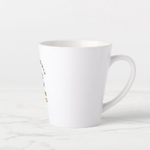 Tasse Latte Design éléphant calme, fort, imparable