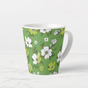 Tasse Latte Design floral 6