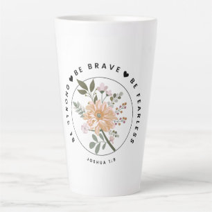 Tasse Latte Design floral inspirant