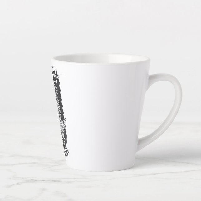 Tasse Latte Design Guitar Rock (Droite)