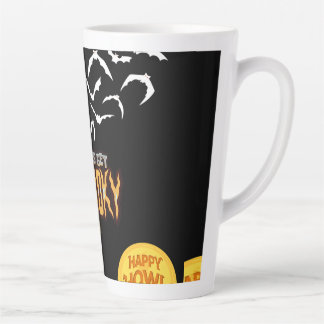 Tasse Latte Design Halloween éffrayant