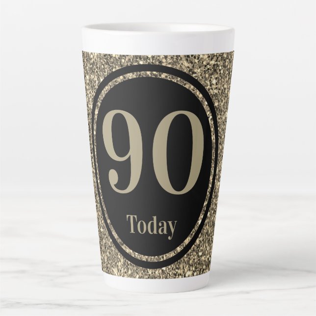 Tasse Latte Design par année cadeau spécial cadeau d'anniversa (Devant)