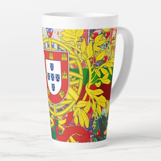 Tasse Latte Design portugais (Angle droit)