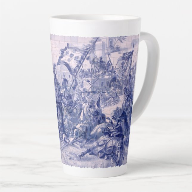 Tasse Latte Design portugais (Angle droit)