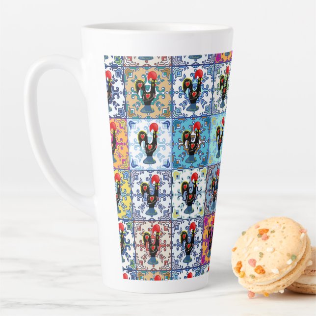 Tasse Latte Design portugais (En situation)