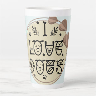 TASSE LATTE DESIGN QUIRKY CUTE AMUSANT POUR AMOUREUX DE LES CH