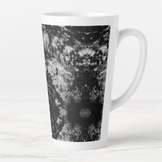 Tasse Latte Dessin abstrait noir