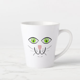 Tasse Latte Dessin animé visage drôle de chat-29034