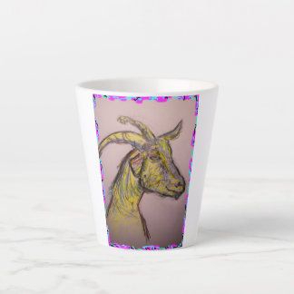 Tasse Latte Dessin de chèvre