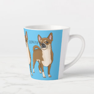 Tasse Latte Dessin de Chihuahua pour chien