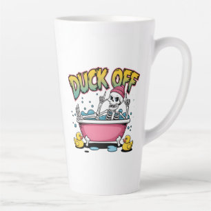 Tasse Latte Dessin drôle de squelette - Canard dégage - 61161