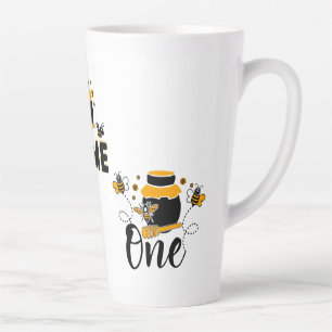 Tasse Latte Dessin, Jar De Miel Et Texte