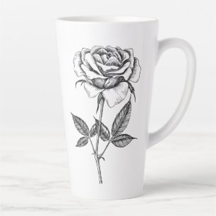 Tasse Latte dessin rose