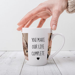 Tasse Latte Deux photos modernes   Vous Rendez Notre Vie Compl