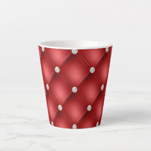 Tasse Latte Diamant rouge
