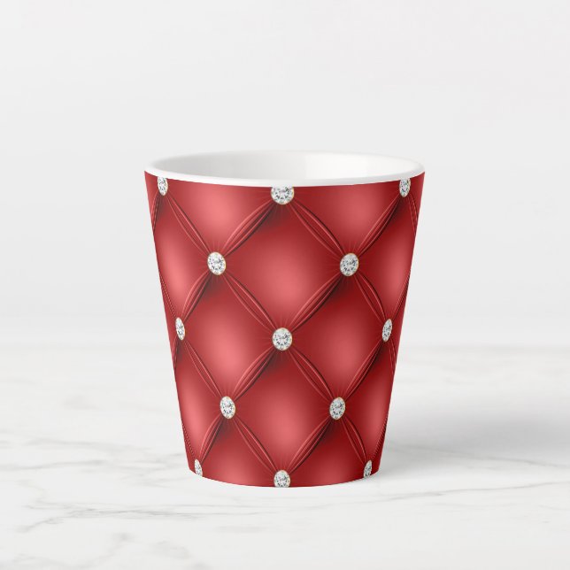 Tasse Latte Diamant rouge (Devant)