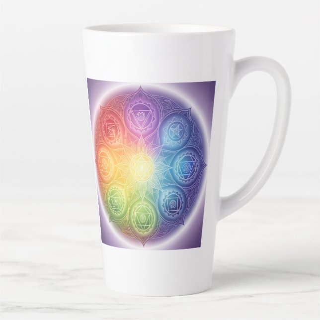 Tasse Latte Die 7 Chakren´9 (Droite)