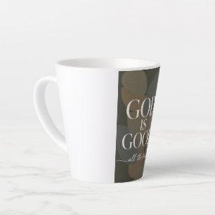 Tasse Latte DIEU EST BON   Chrétien