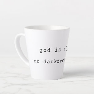 Tasse Latte Dieu est Lumière Moderne