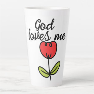 Tasse Latte Dieu m'aime