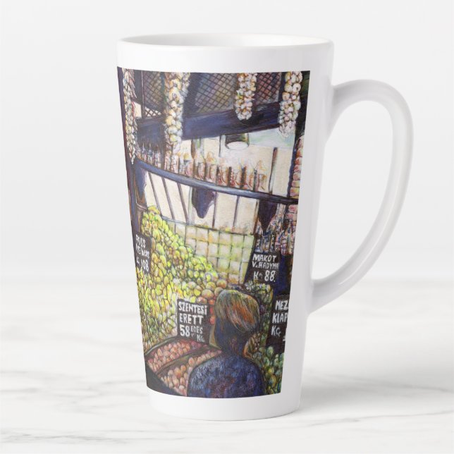 Tasse Latte Dimensions de la curiosité (Droite)