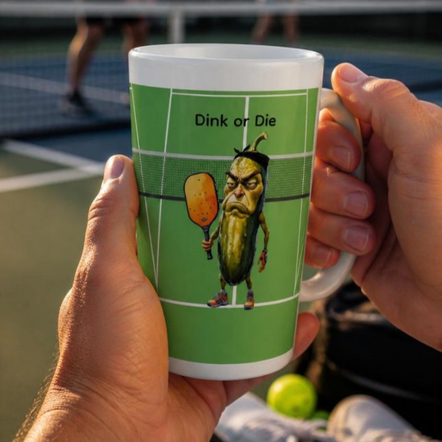 Tasse Latte Dink or Die Pickleball (Créateur téléchargé)