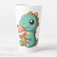 Dino mignonne de glace mangeur