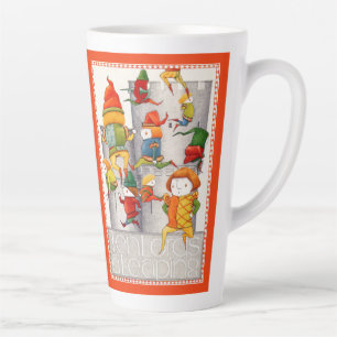 Tasse Latte DIX SEINS UNE GRANDE TÊTE À TÊTE EN TÊTE - Rouge