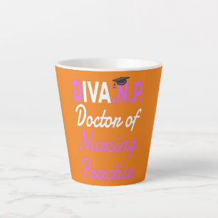 Tasse Latte DNP Remise des diplômes de doctorat pour docteur e