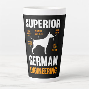 Tasse Latte Doberman Gift  Ingénierie supérieure allemande