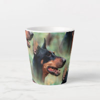 Doberman Pinscher dans les bois