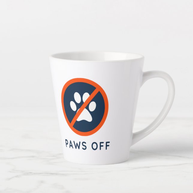 Tasse Latte DogGoneIt - Paws Off- 12 oz (Droite)