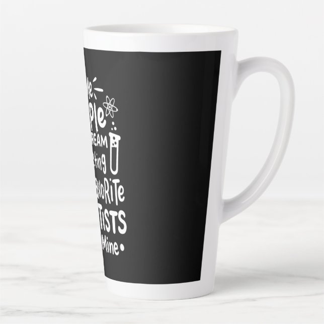 Tasse Latte Don de scientifique | J'Enseigne les scientifiques (Droite)