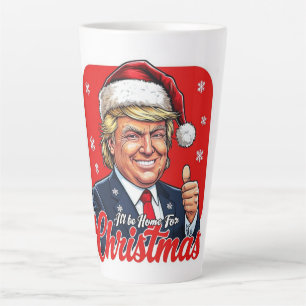 Tasse Latte Donald Trump Christmas Santa Claus Art