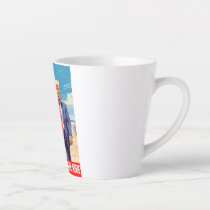TASSE LATTE DONALD TRUMP - OUI, JE SUIS UNE FILLE TRUMP