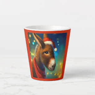 Tasse Latte Donkey de Noël 3