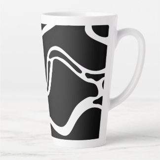Tasse Latte Doodles Noir et blanc 2 sur 8 Abstrait