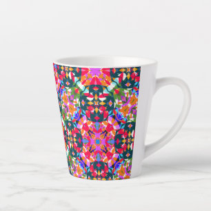 Tasse Latte Dopamine DHD Boost Positivity Motif coloré